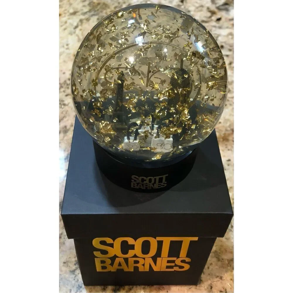 SCOTT BARNES - 🎉HP🎉 NWT - Sparkling “Snow Globe”/Black Presentation Box/Lim. Ed.